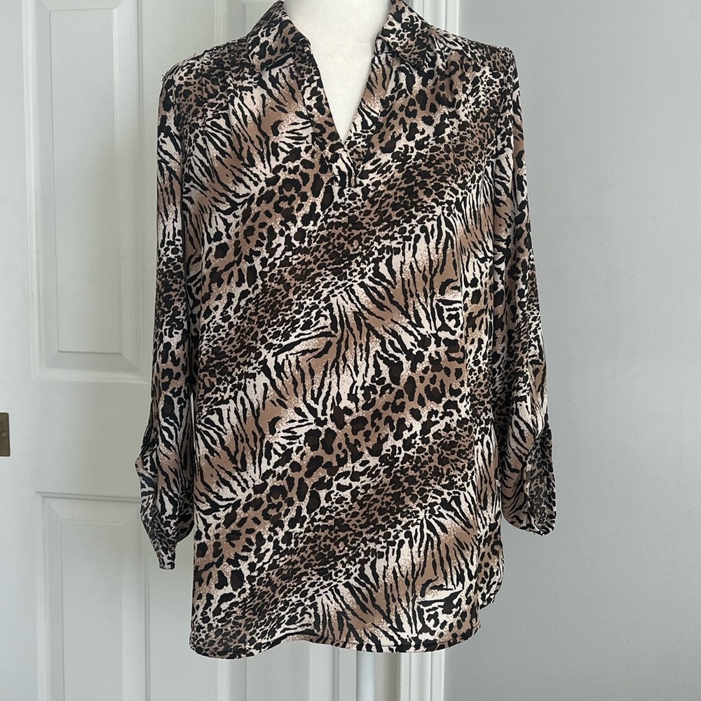 Anne Klein Leopard Print Top
Size S